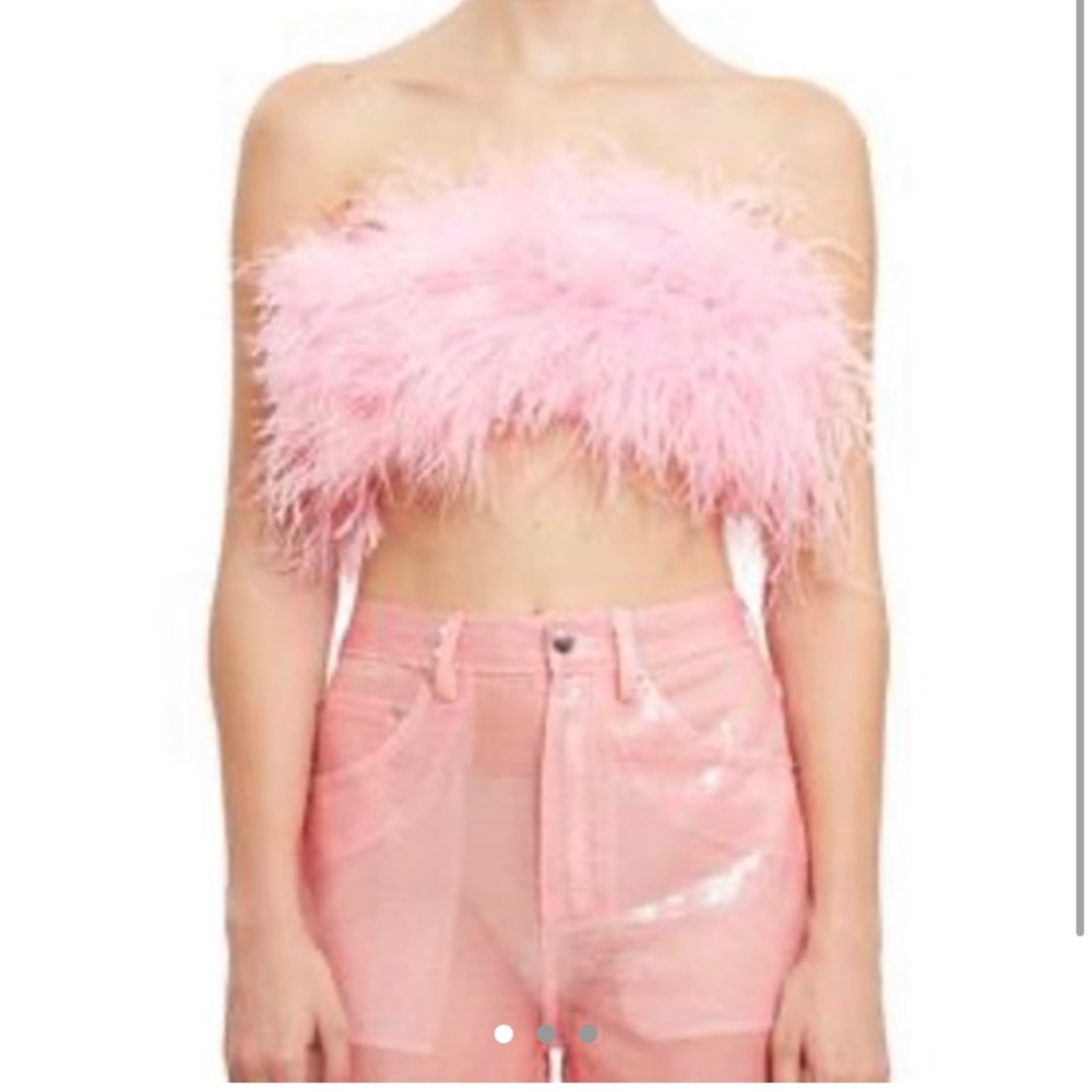 Adam Selman feather top